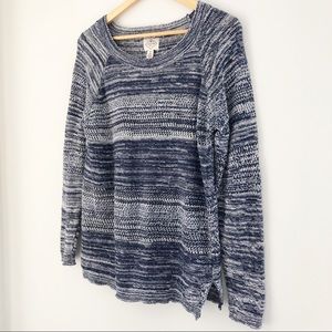 St. John’s Bay Navy Blue Knit Sweater Sz Medium